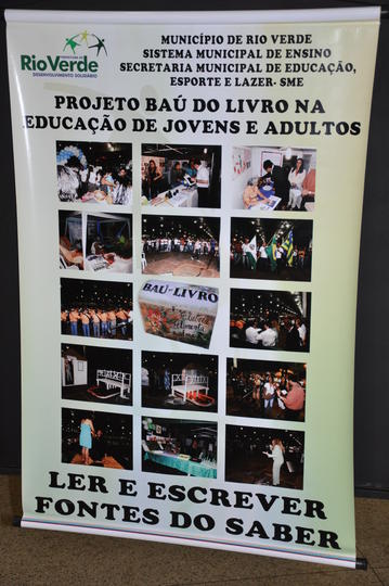 Banner do Projeto Baú do Livro na EJA