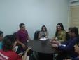 Foto da reunião com o secretário da educação Domingos Pereira