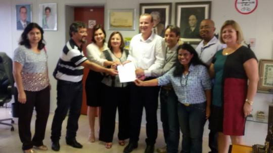 Entrega do Plano Municipal de Goiânia (03/06/2015), com o atual prefeito de Goiânia Paulo Garcia