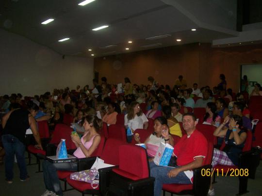 Chegada dos participantes.