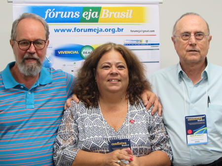 Carlos Brandão, Liandra Borges e Moacir Gadotti