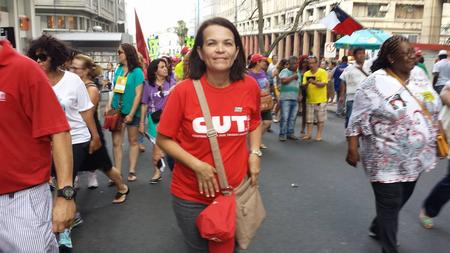 Passeata durante o Fórum Social Mundial