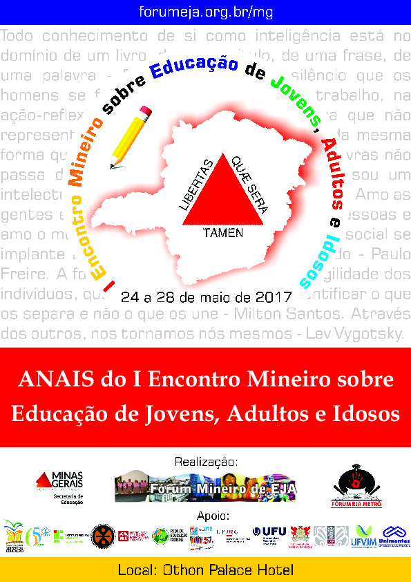 Anais do I encontro mineiro sobre educação de jovens, adultos e idosos