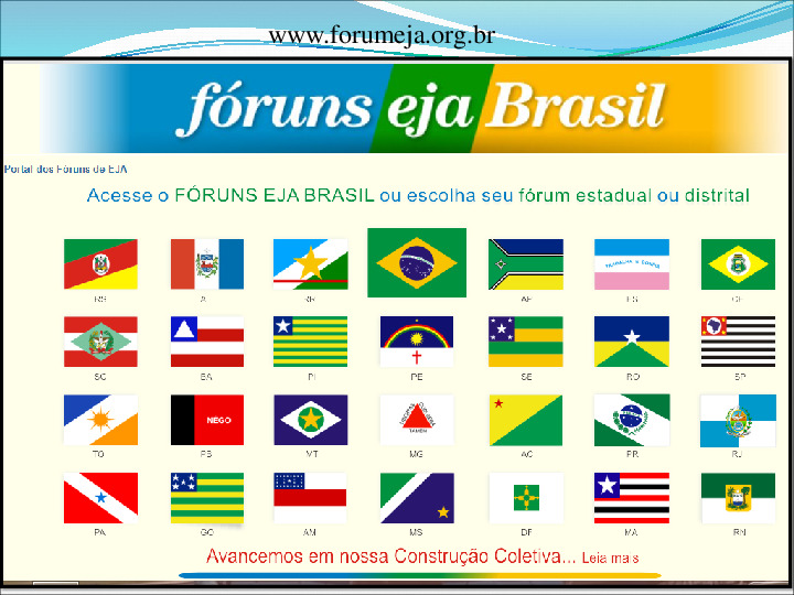 Apresentação – UNCME – Fórum EJA 2016. Educação de Jovens e Adultos no Rio Grande do Sul