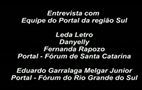 Entrevista com a equipe do Portal dos Fóruns de EJA da região sul