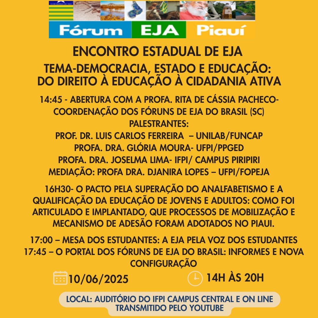 Encontro estadual de EJA -PI