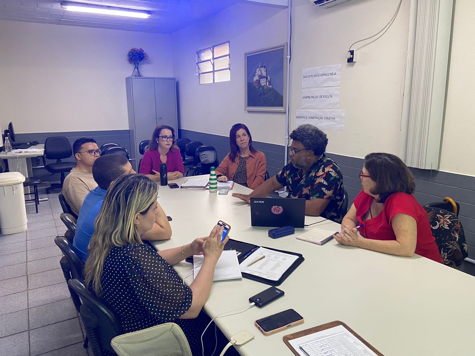 Reunião com a Comissão de Legislação e Norma do Conselho Municipal de Educação de Vitória (Comev)