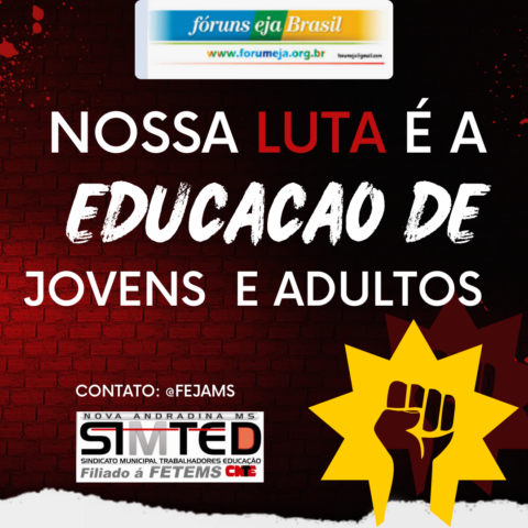 Imagem gerada a partir do Canva como parte da formação técnica na Oficina de reestruturação dos portais de EJA